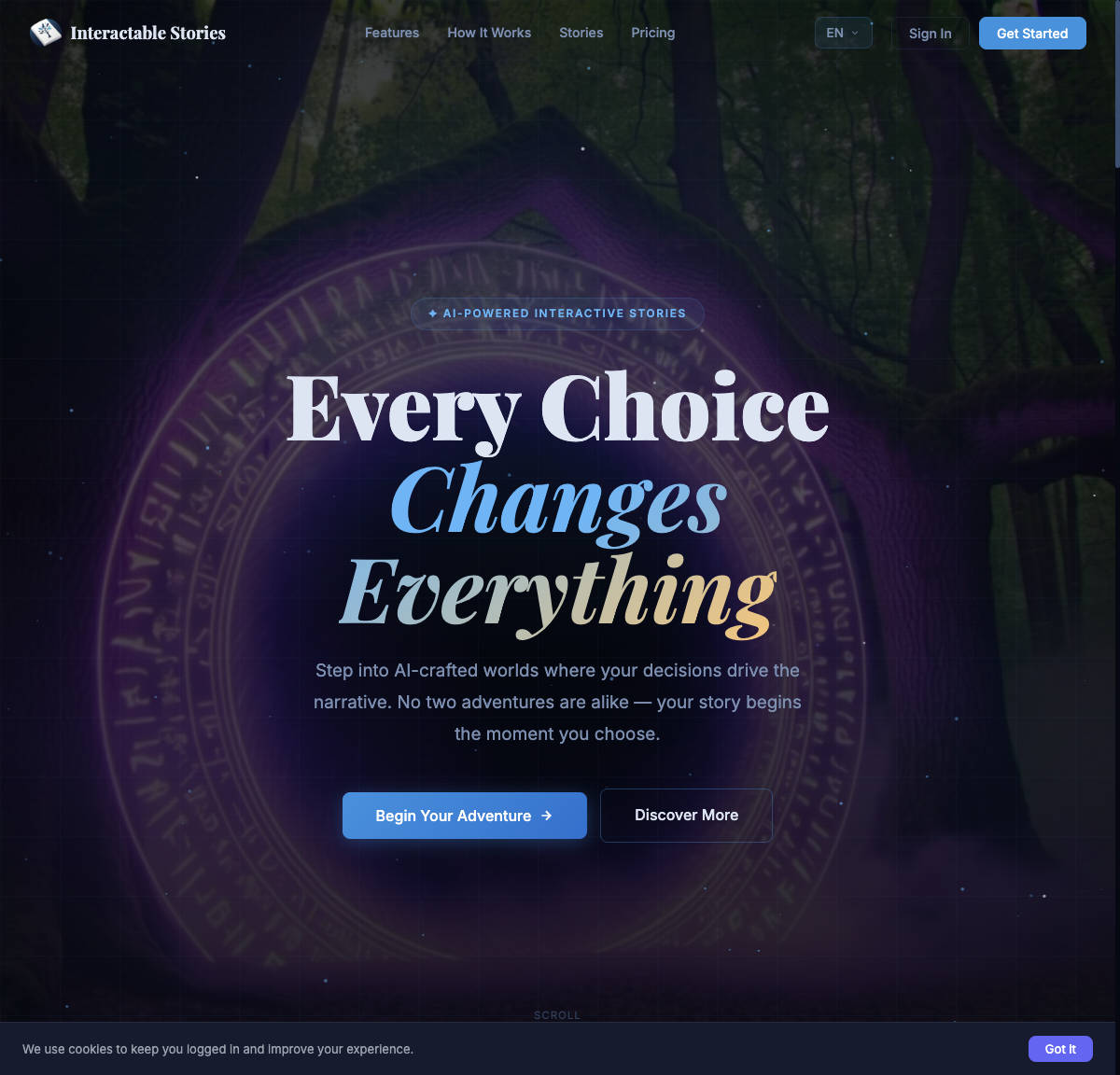 Interactable Stories screenshot